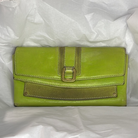 JIMMY CHOO AUTHENTIC SUEDE/LEATHER WALLET - Picture 2 of 16